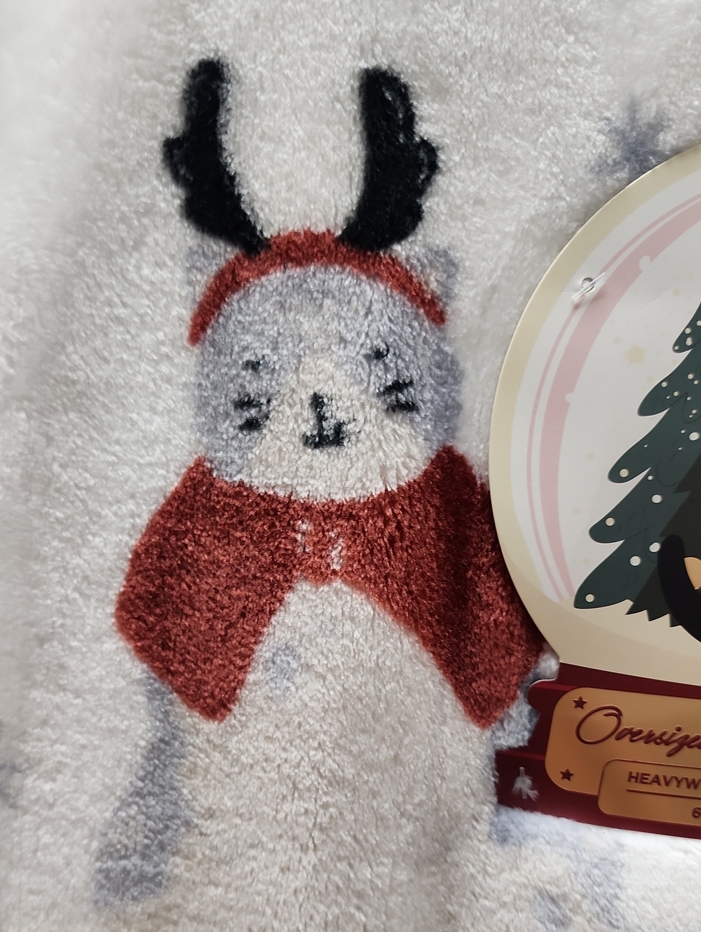 Christmas Cat Blanket. Oversized, Super Soft! NEW! - Picture 8 of 11